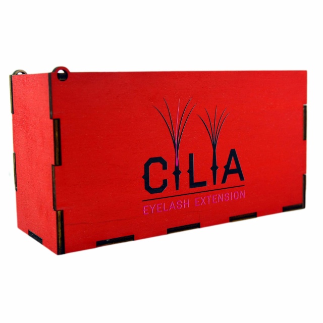 LashBox Для Ресниц Cilia [RED] (Лэшбокс С 10 Планшетками)