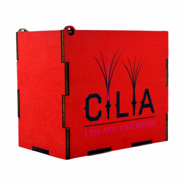 LashBox Для Ресниц Cilia [RED] (Лэшбокс С 5 Планшетками)