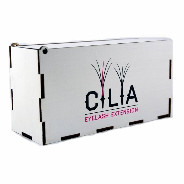 LashBox Для Ресниц Cilia [WHITE] (Лэшбокс С 10 Планшетками)