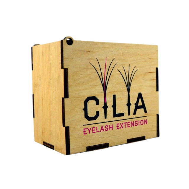 LashBox Для Ресниц Cilia [Wood] (Лэшбокс С 5 Планшетками)